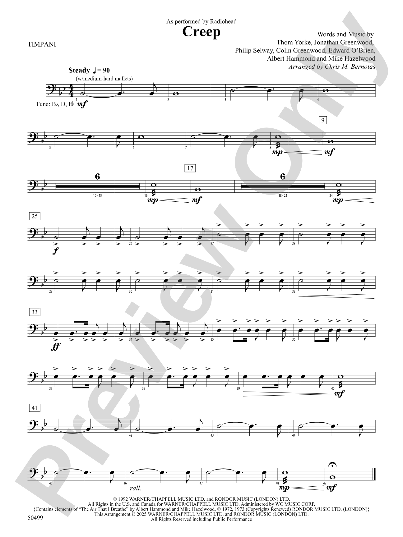 Creep: Timpani