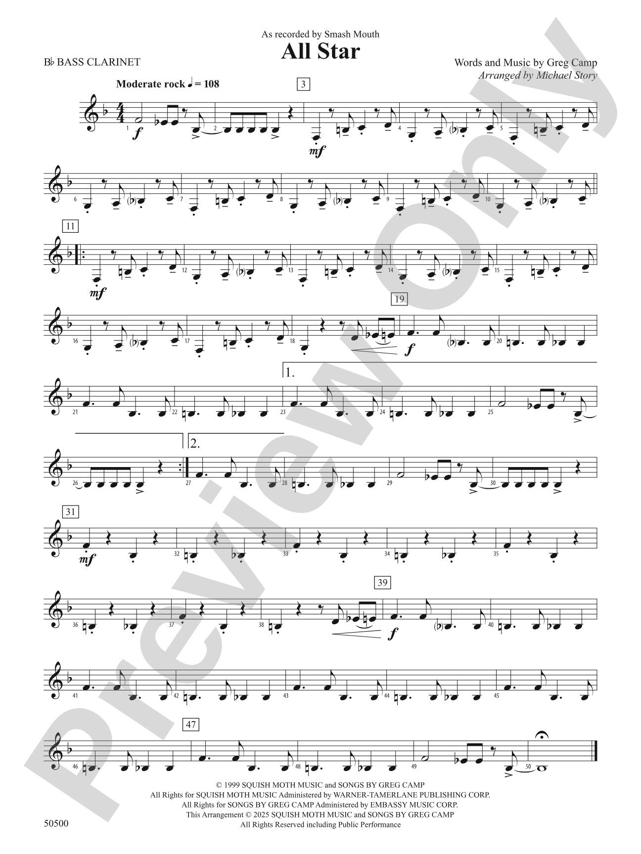 ALL STAR/PYB: B-flat Bass Clarinet