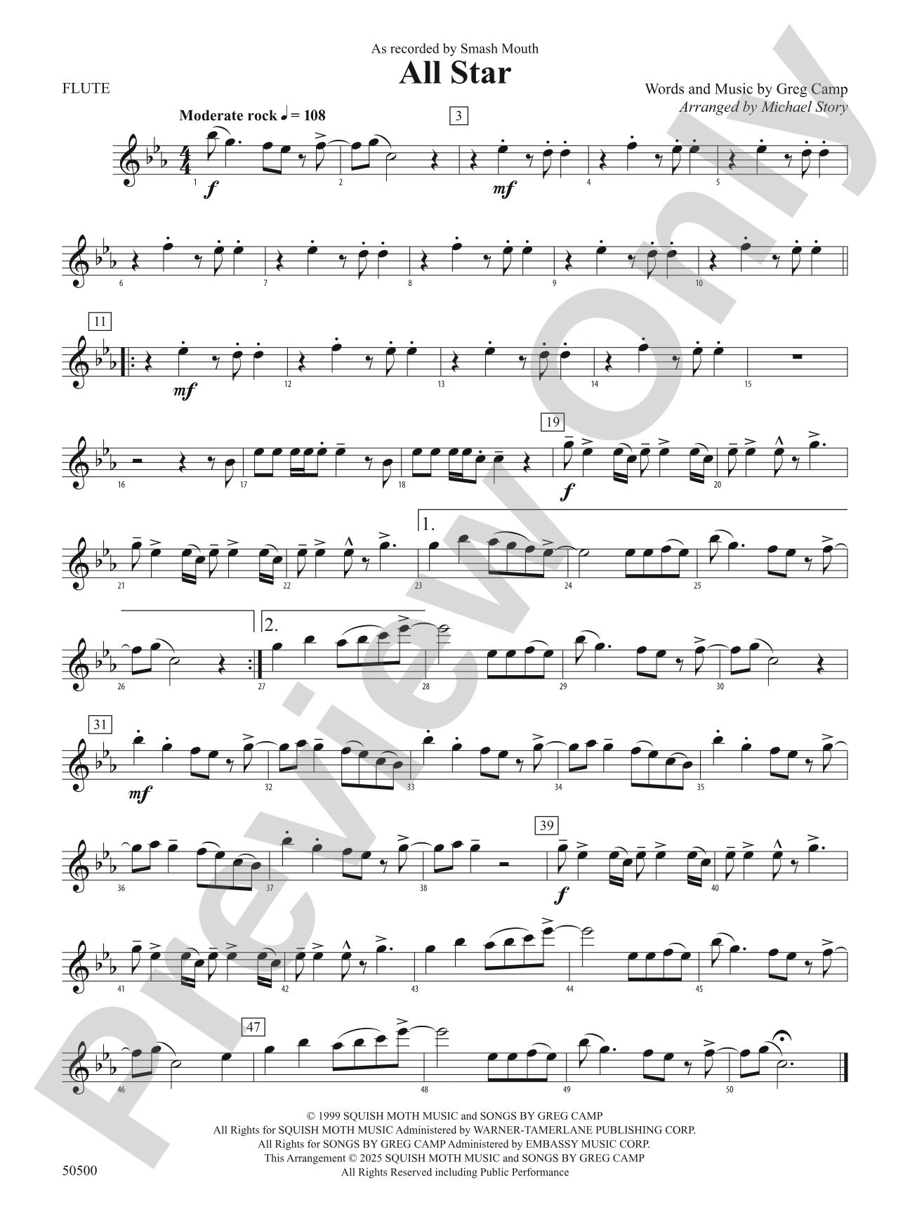 ALL STAR/PYB: Flute