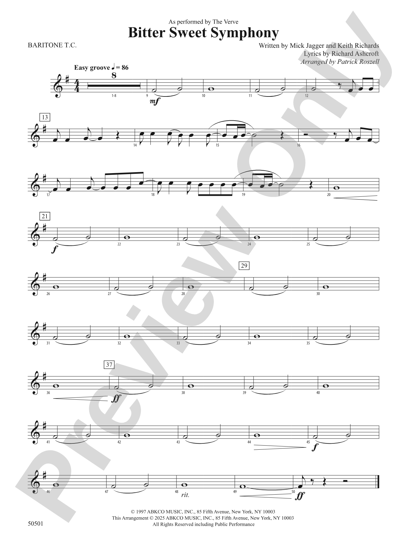 Bitter Sweet Symphony: Baritone T.C.