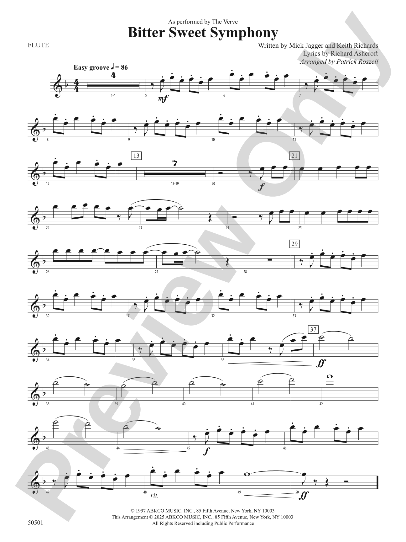 Bitter Sweet Symphony: Flute