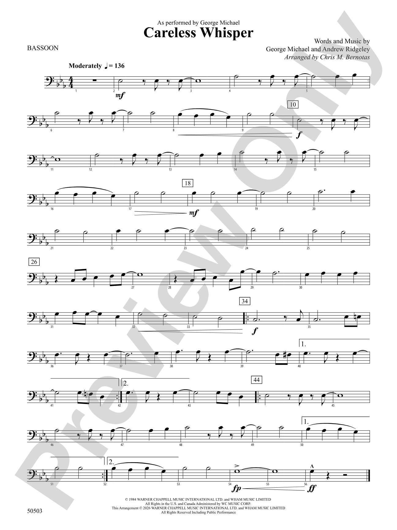Careless Whisper: Bassoon