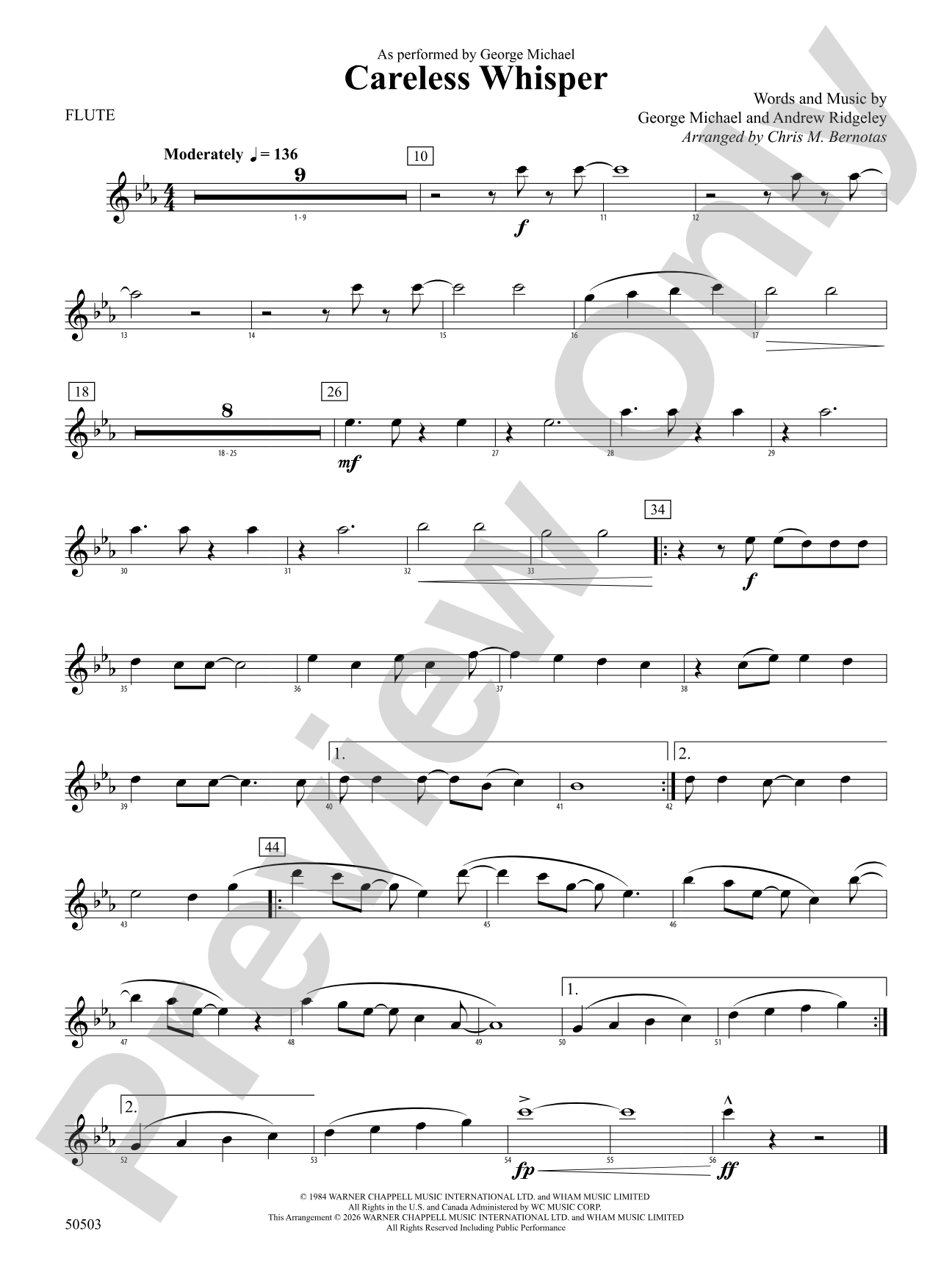 Careless Whisper: Flute