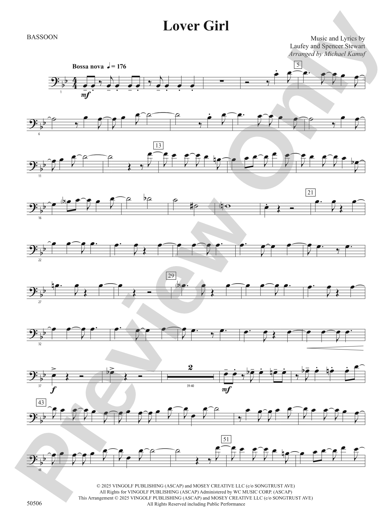 Lover Girl: Bassoon