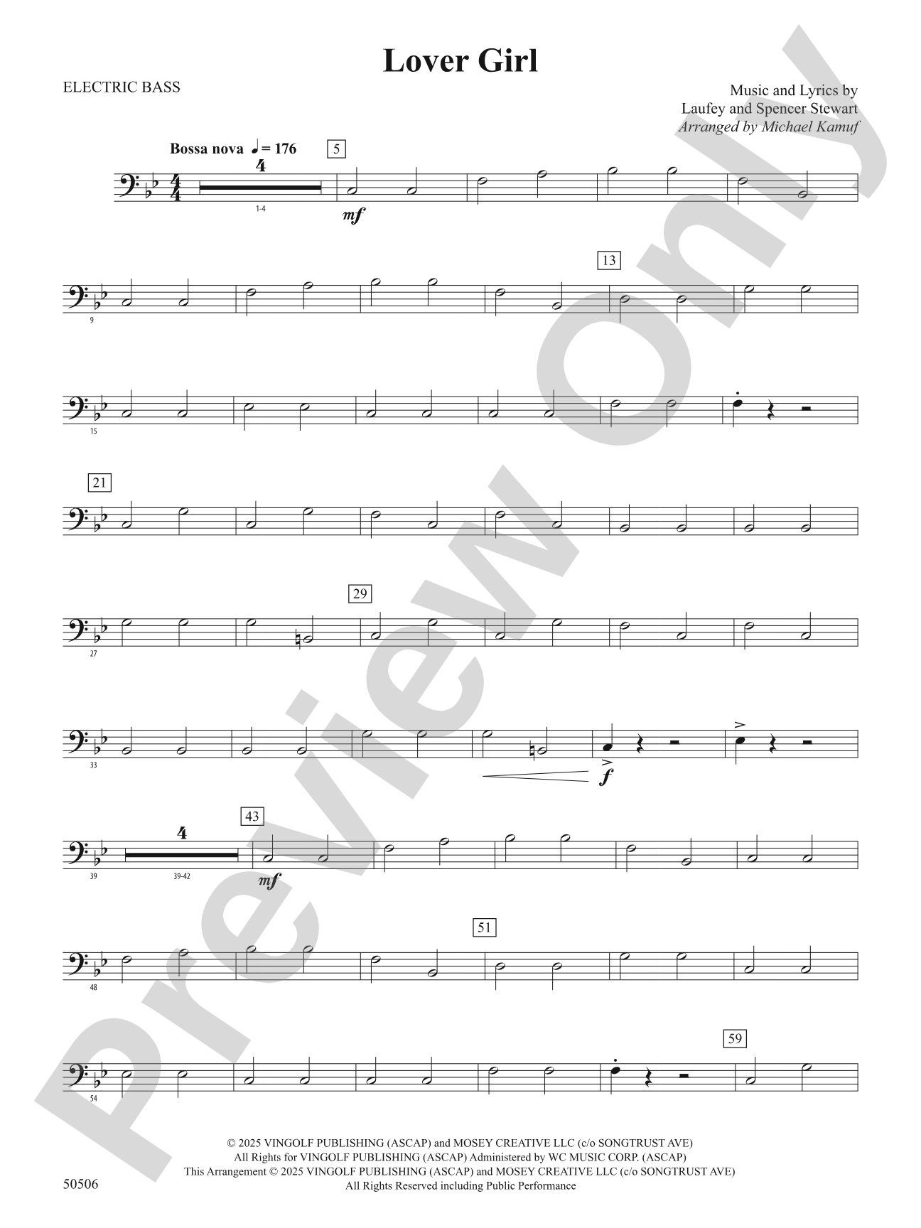 Lover Girl: Electric Bass