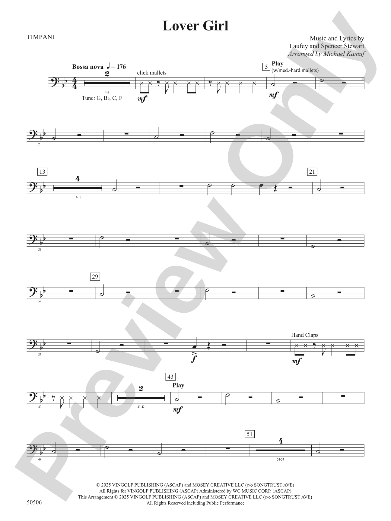 Lover Girl: Timpani
