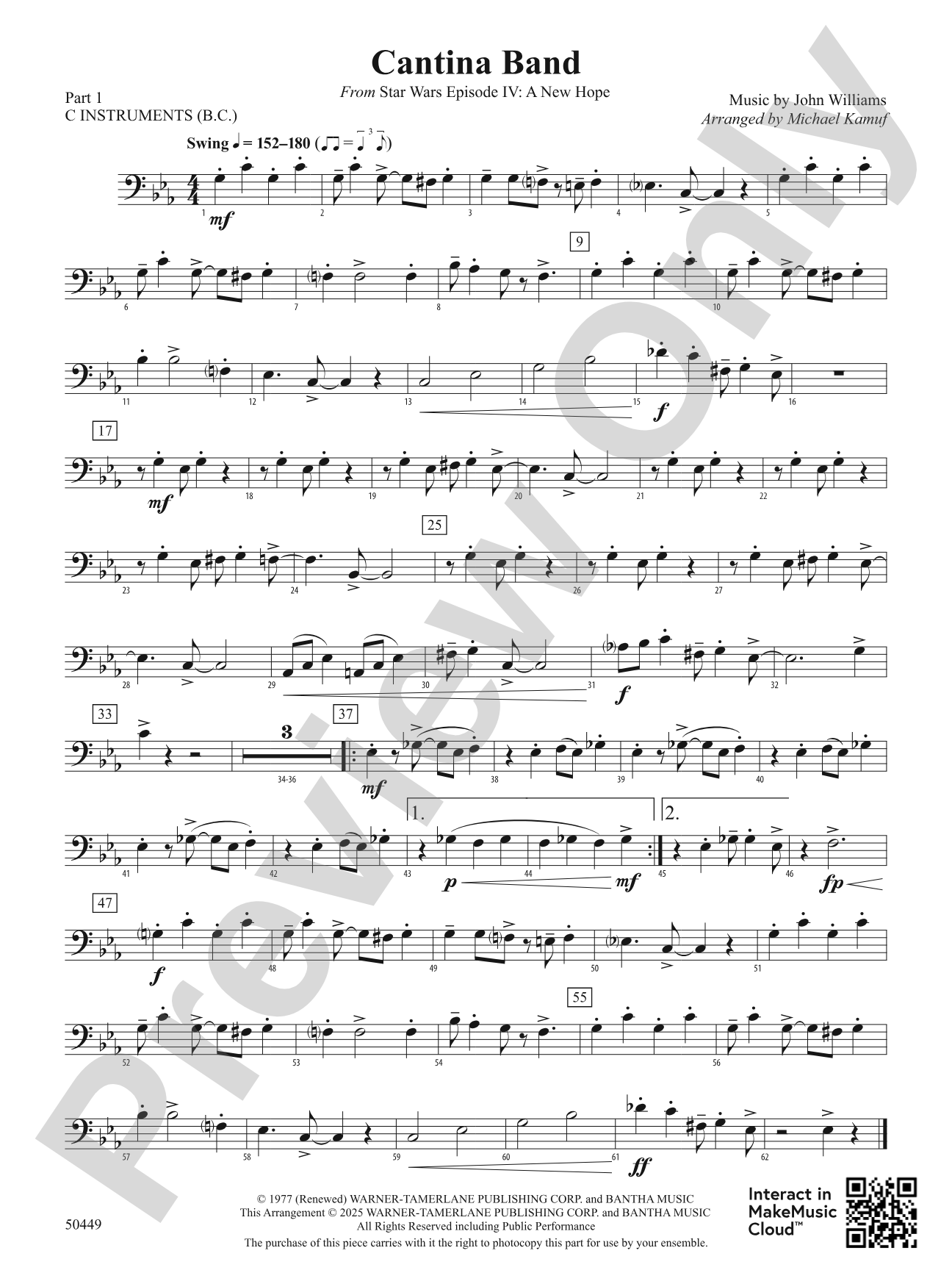 Cantina Band: Part 1 - C Instruments (B.C.)