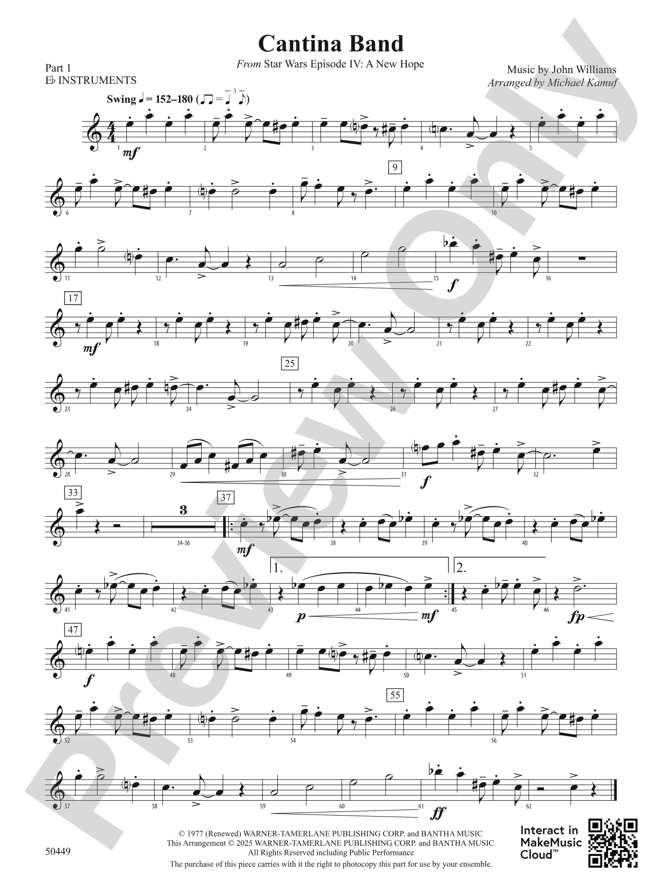 Cantina Band: Part 1 - E-flat Instruments