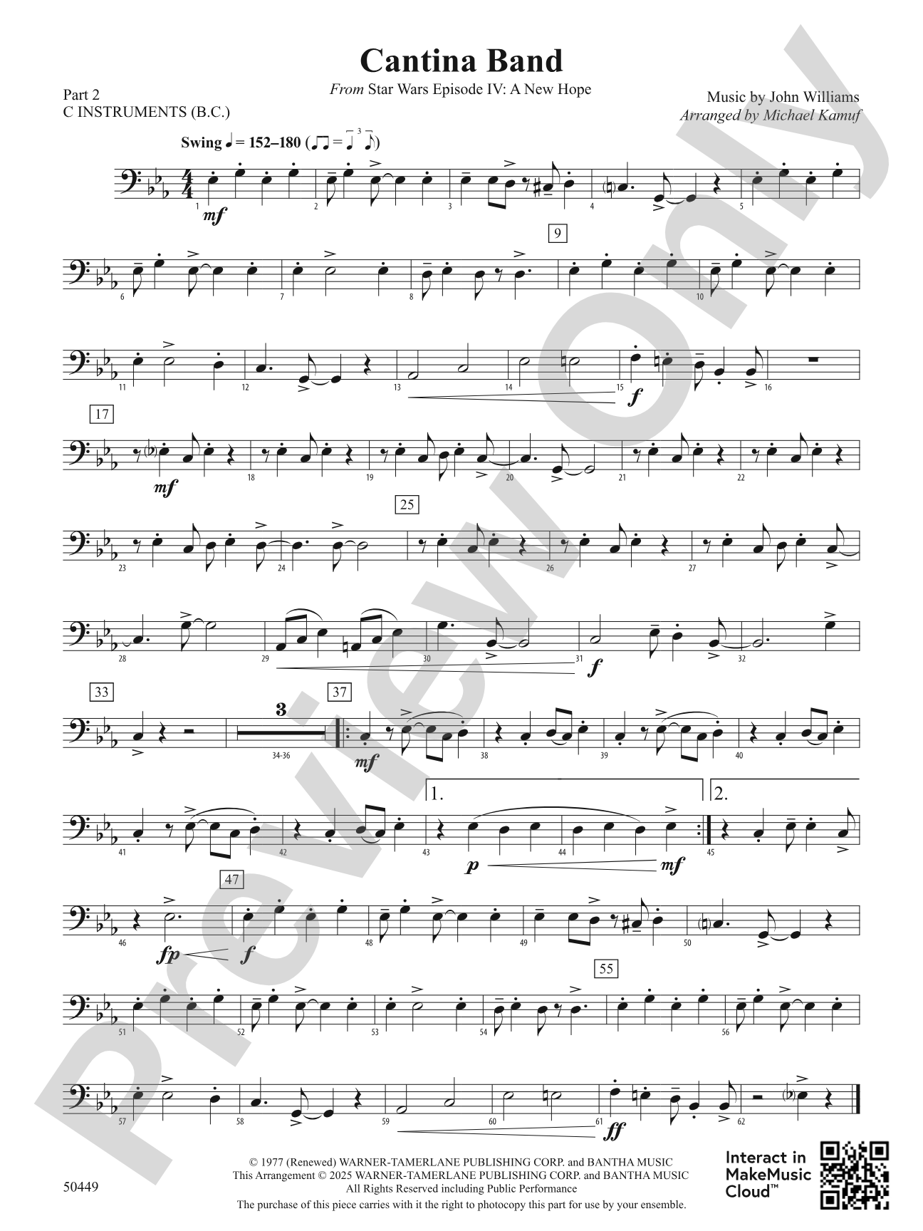 Cantina Band: Part 2 - C Instruments (B.C.)