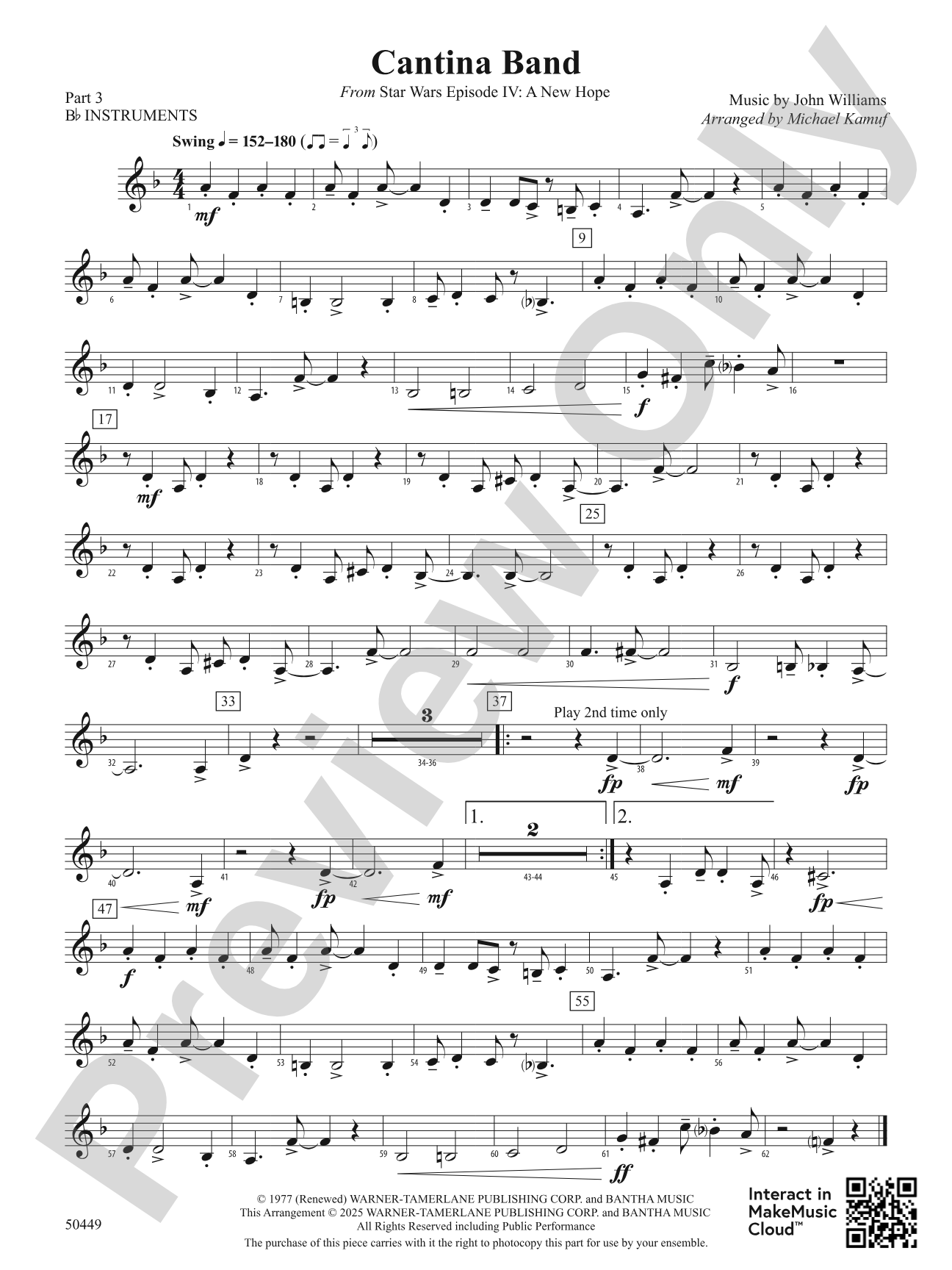Cantina Band: Part 3 - B-flat Instruments