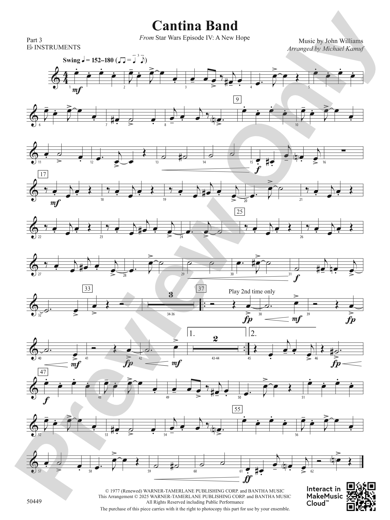 Cantina Band: Part 3 - E-flat Instruments