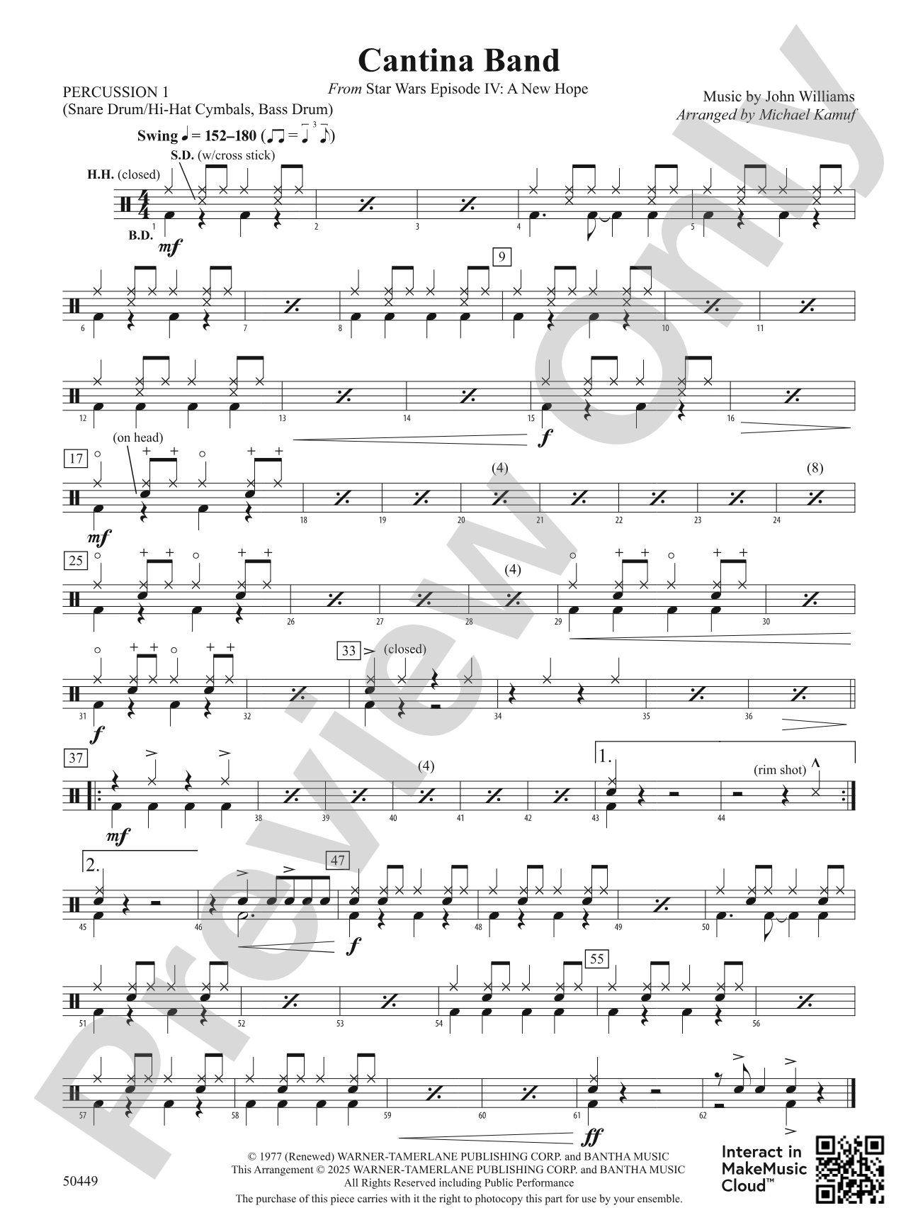 Cantina Band: 1st Percussion