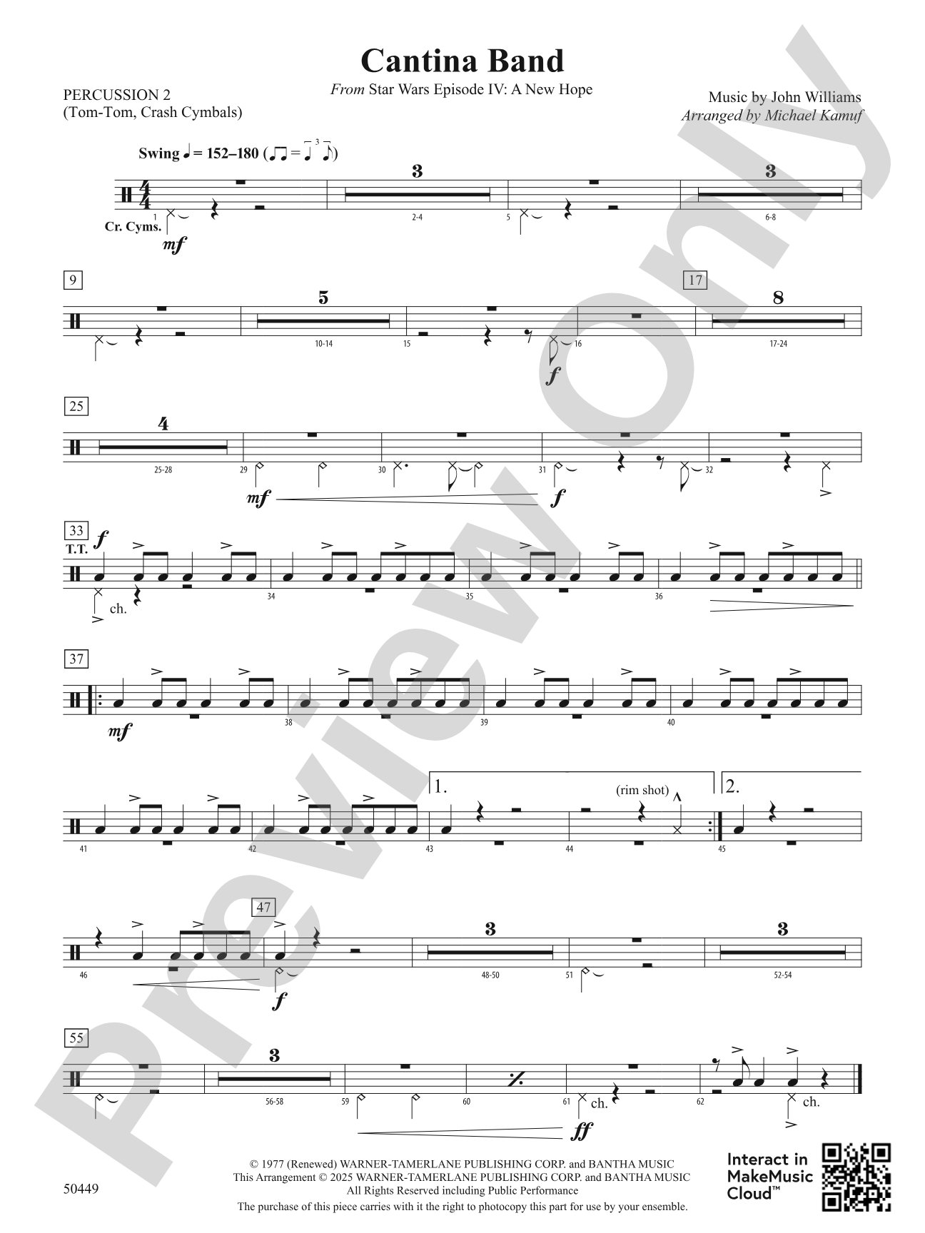 Cantina Band: 2nd Percussion