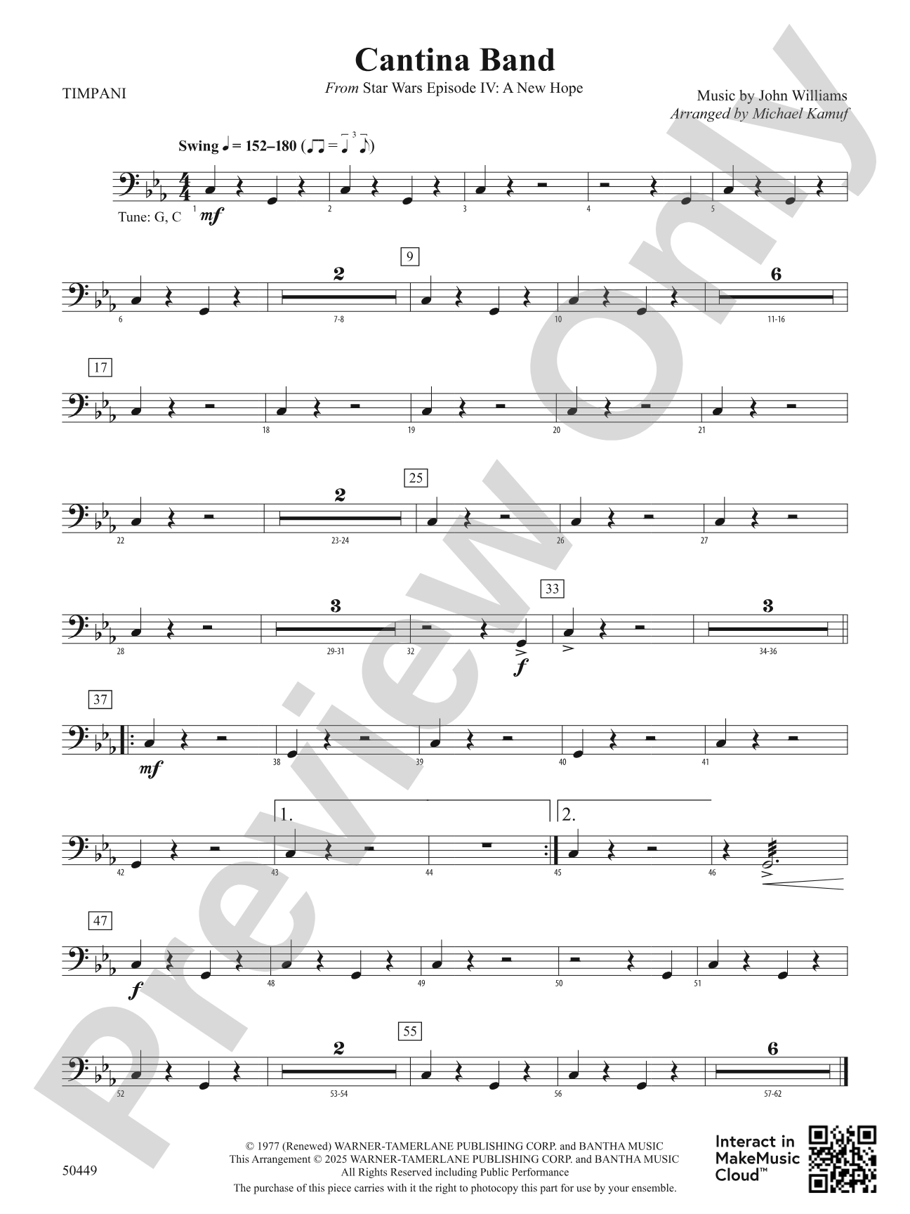 Cantina Band: Timpani