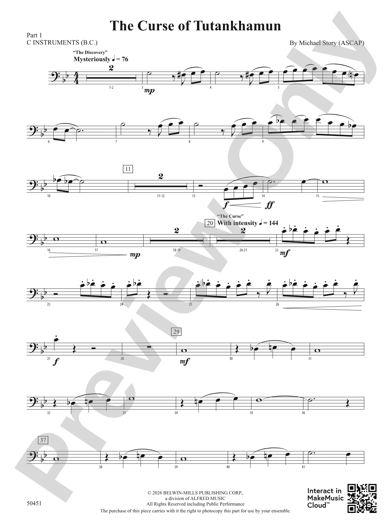 The Curse of Tutankhamun: Part 1 - C Instruments (B.C.)