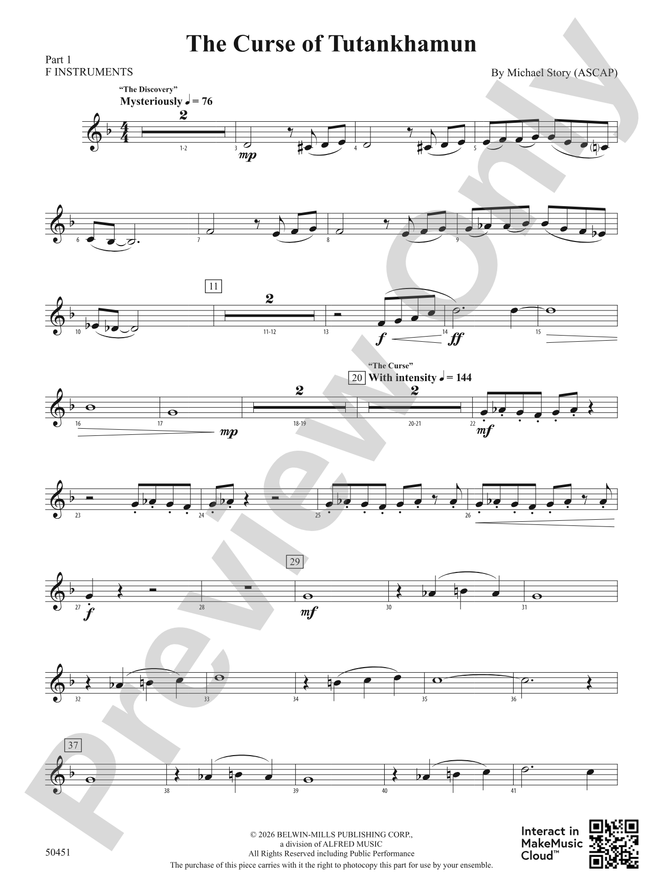The Curse of Tutankhamun: Part 1 - F Instruments