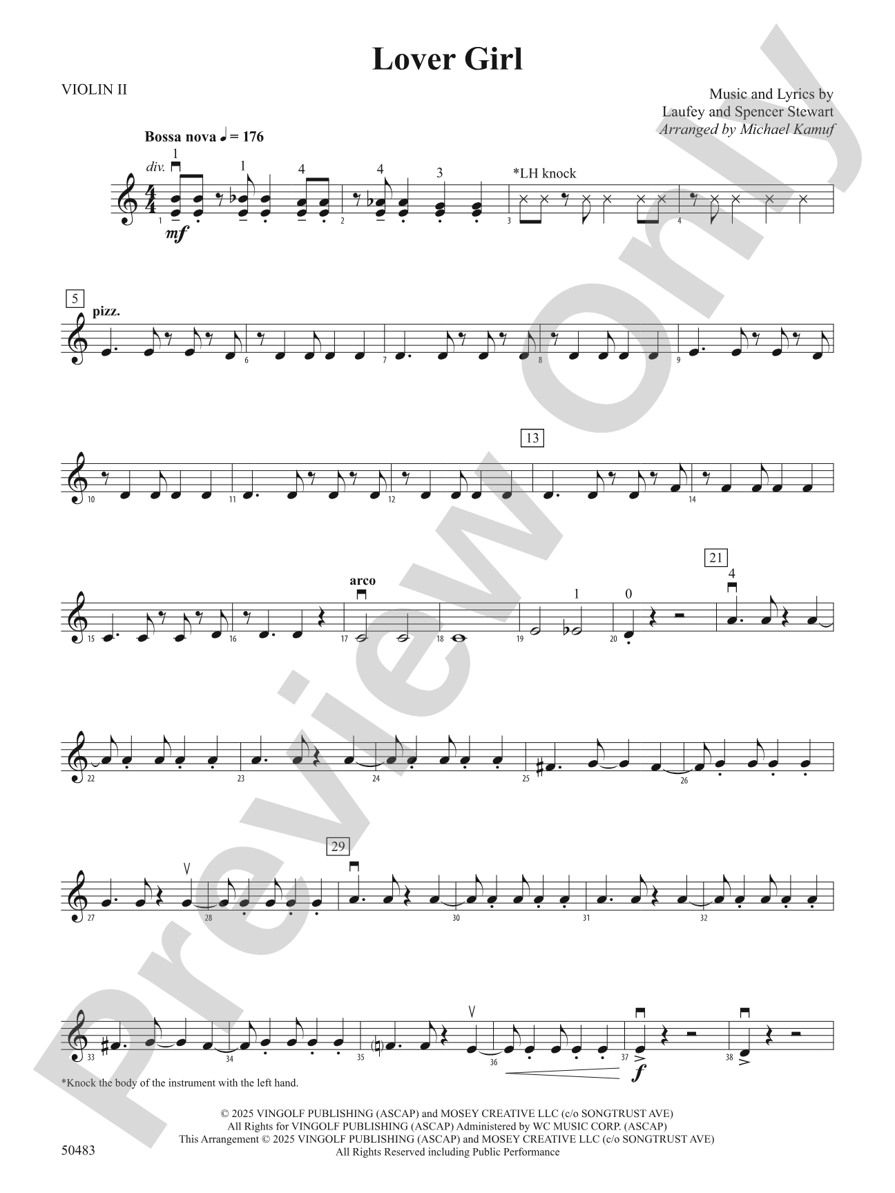 Lover Girl: 2nd Violin