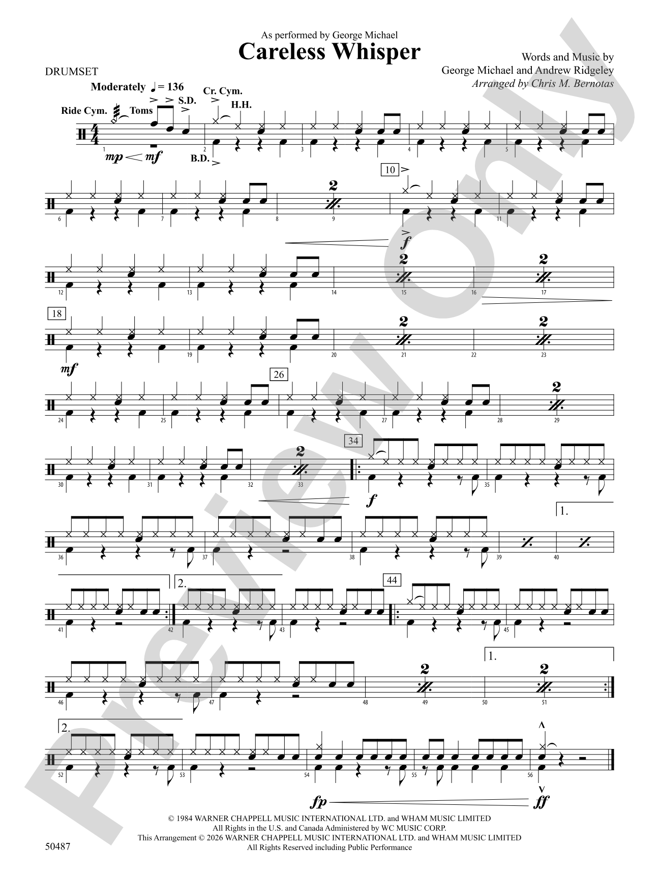 Careless Whisper: Drumset