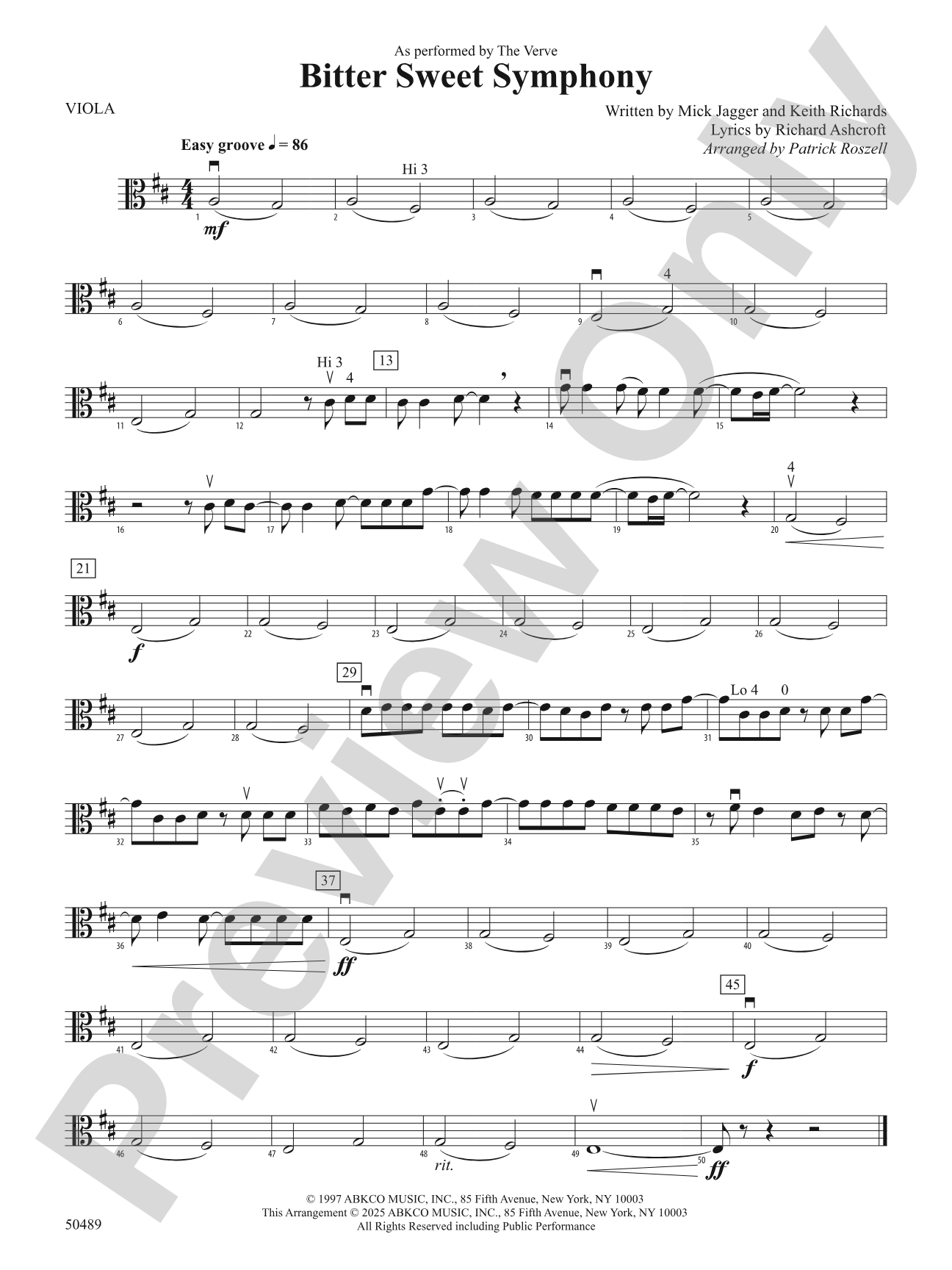 Bitter Sweet Symphony: Viola