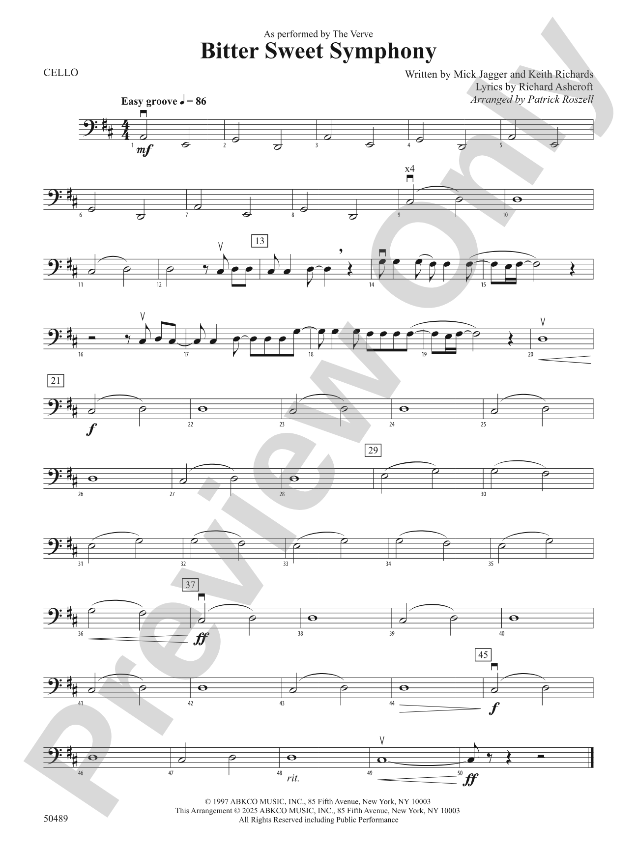 Bitter Sweet Symphony: Cello
