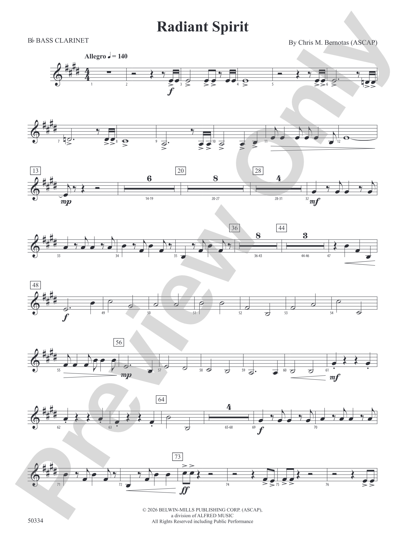 Radiant Spirit: B-flat Bass Clarinet