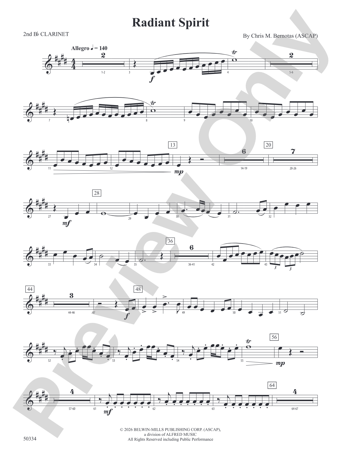 Radiant Spirit: 2nd B-flat Clarinet