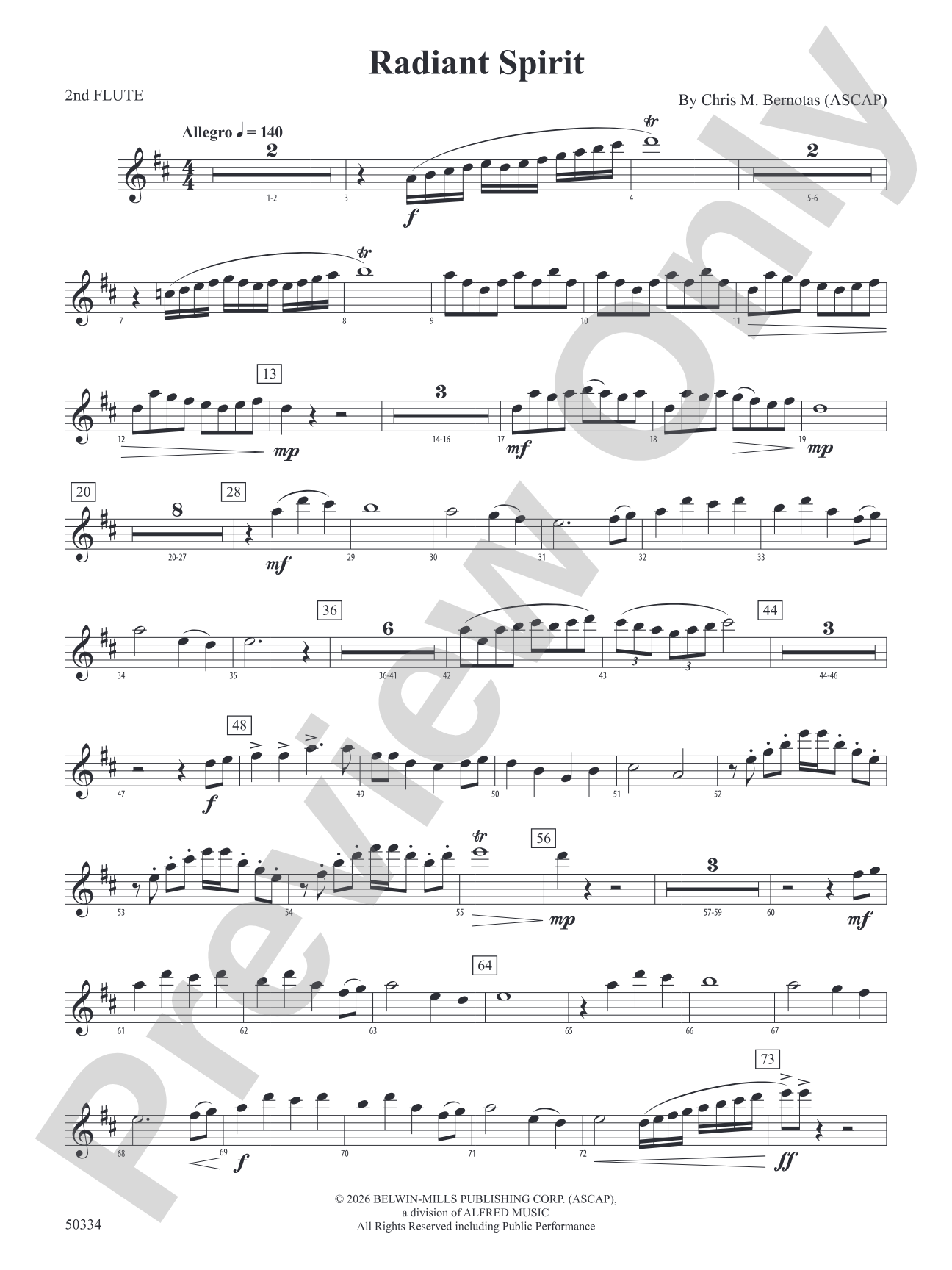 Radiant Spirit: 2nd Flute