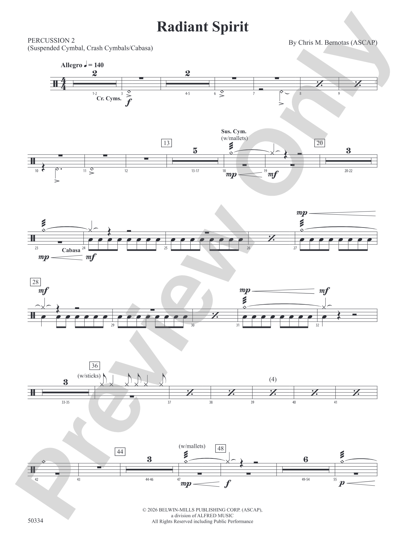 Radiant Spirit: 2nd Percussion