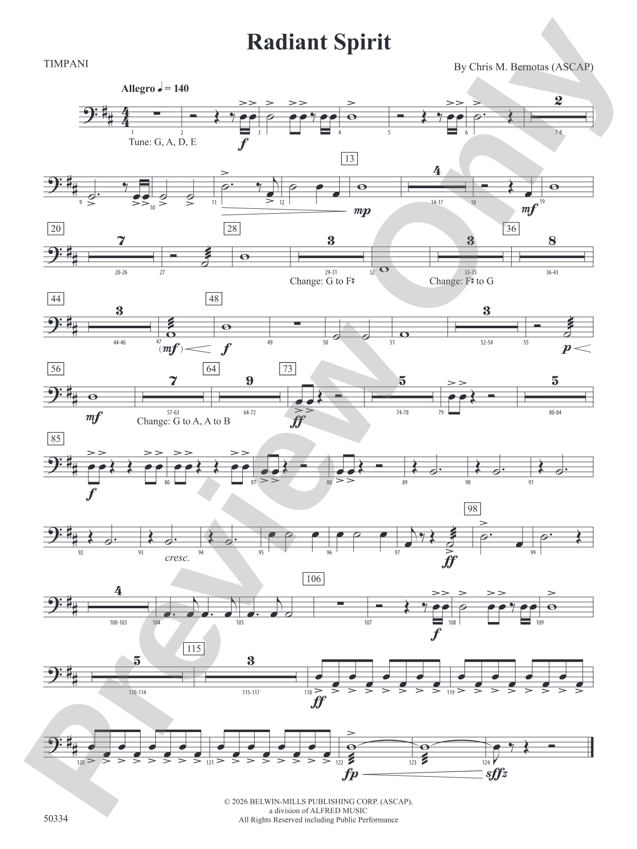 Radiant Spirit: Timpani