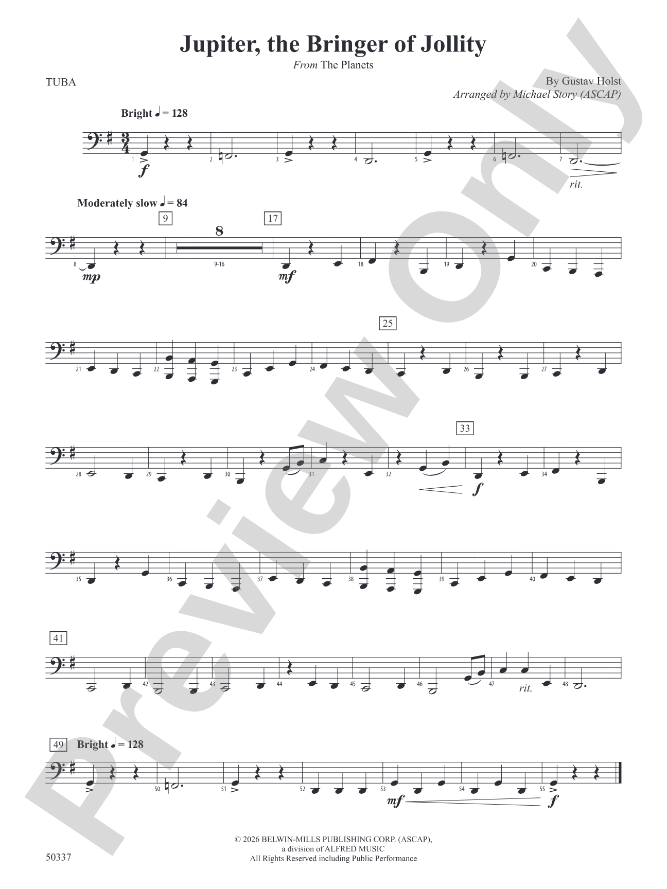 Jupiter, the Bringer of Jollity: Tuba