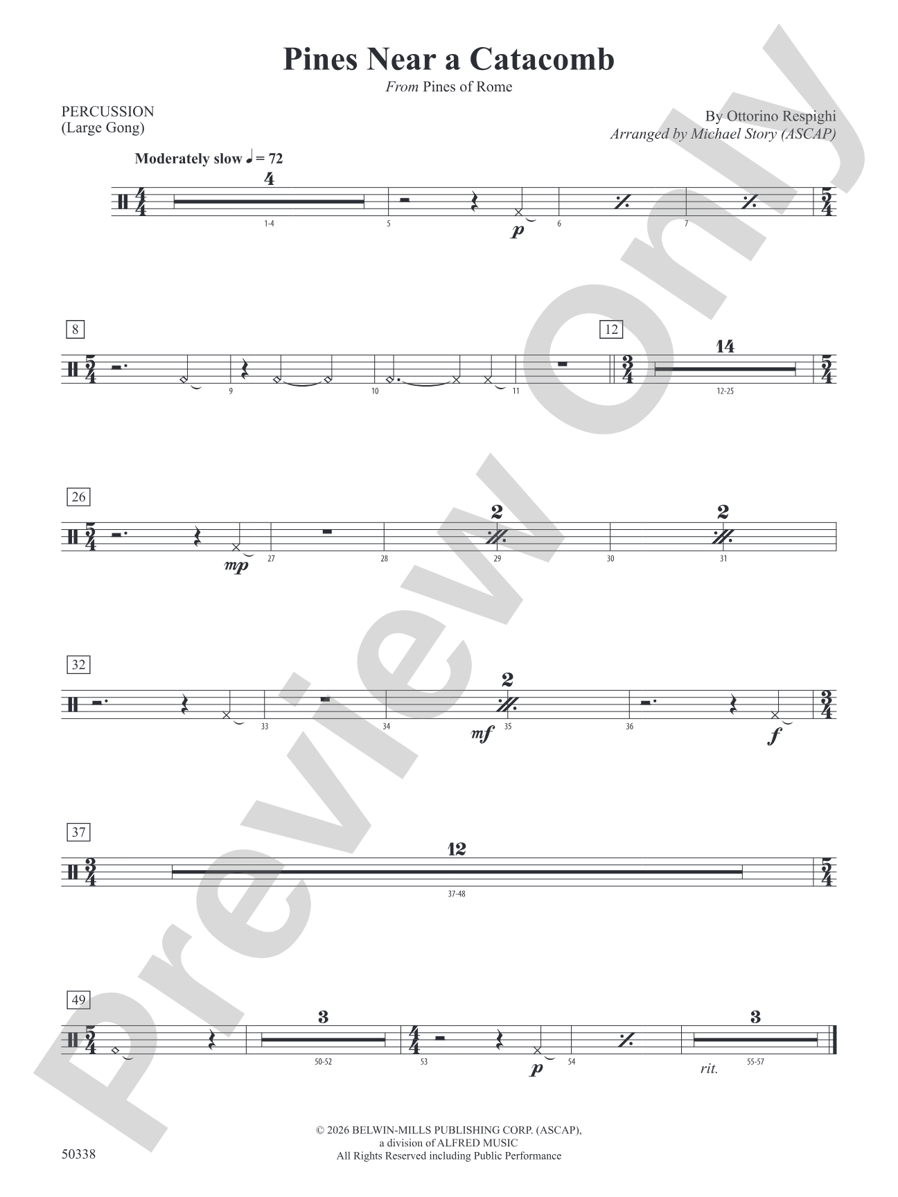 Pines Near a Catacomb: 1st Percussion