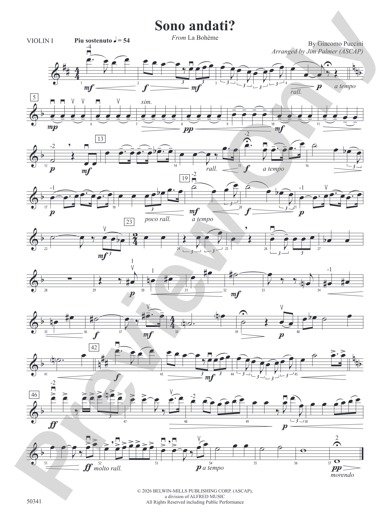 Sono andati?: 1st Violin