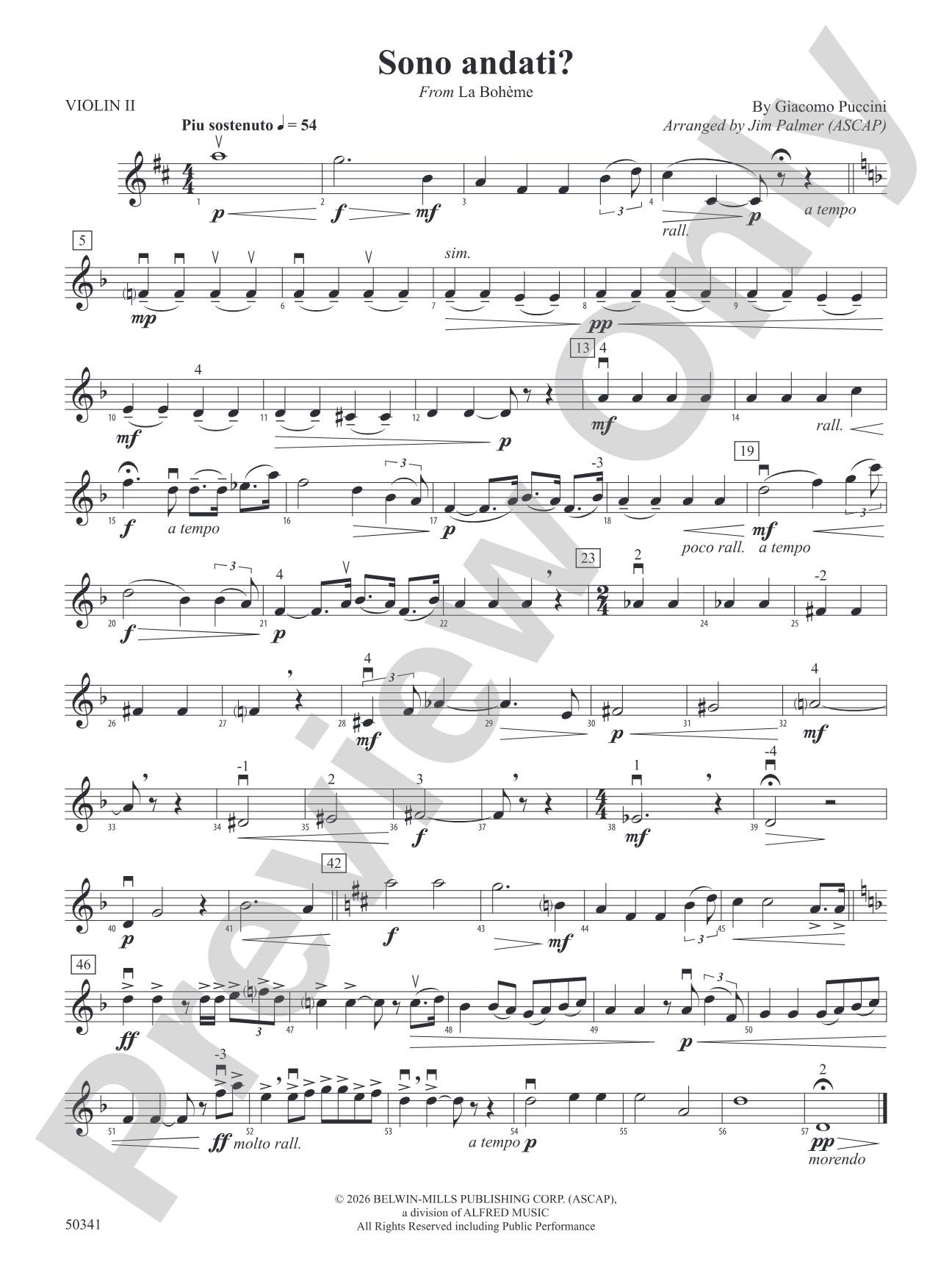 Sono andati?: 2nd Violin
