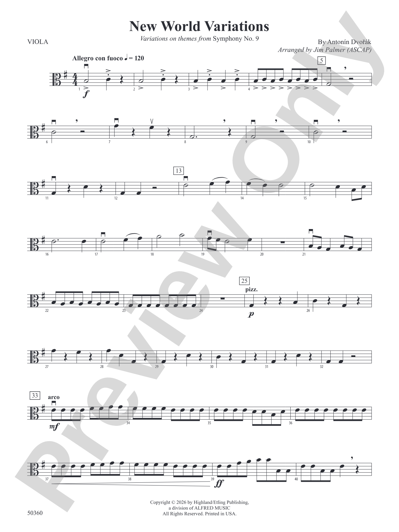 NEW WORLD VARIATIONS/SIS: Viola