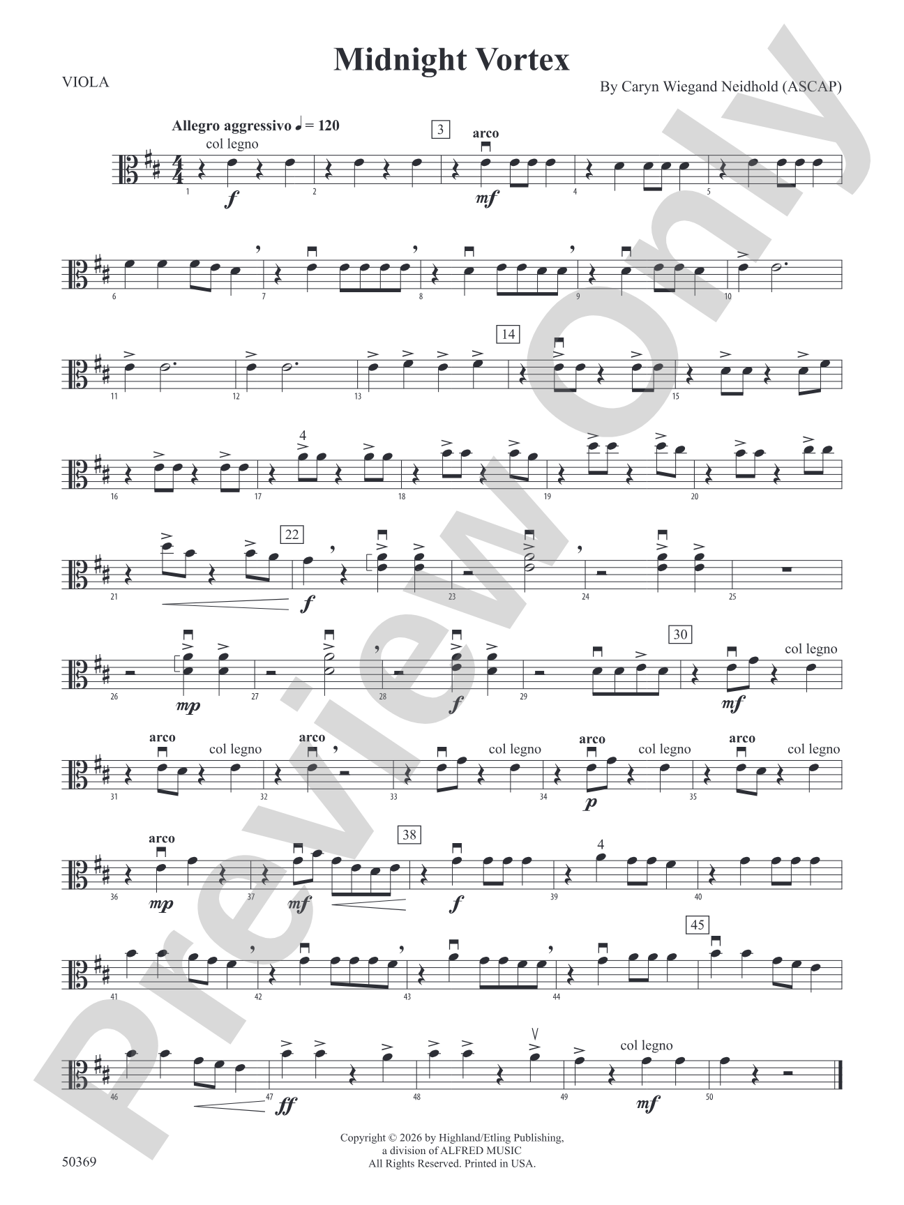 MIDNIGHT VORTEX/HSO: Viola