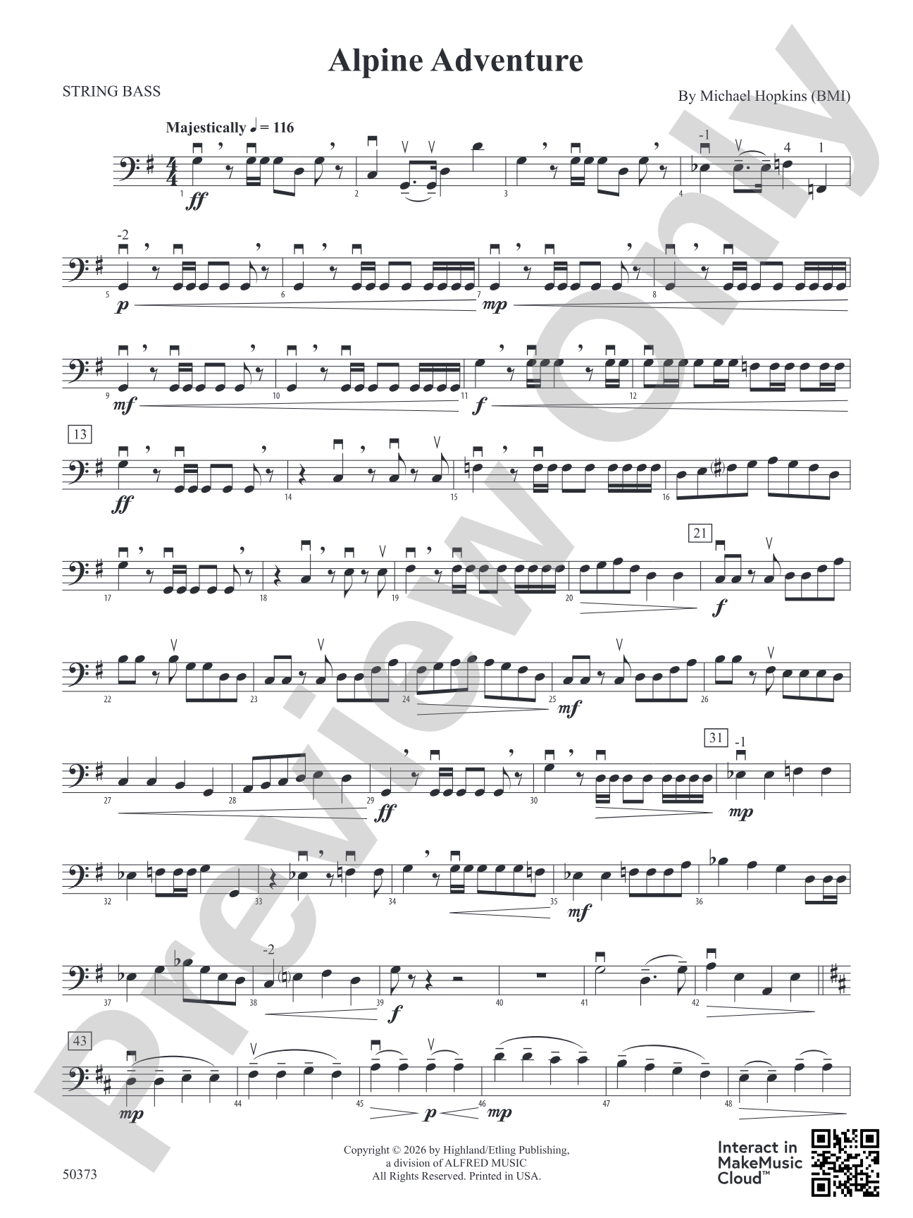 Alpine Adventure: String Bass