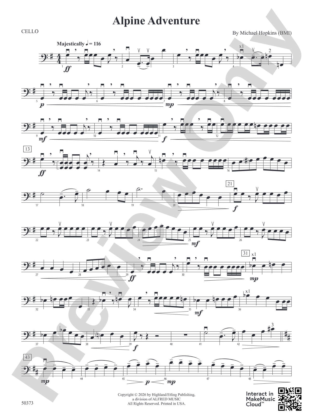 Alpine Adventure: Cello