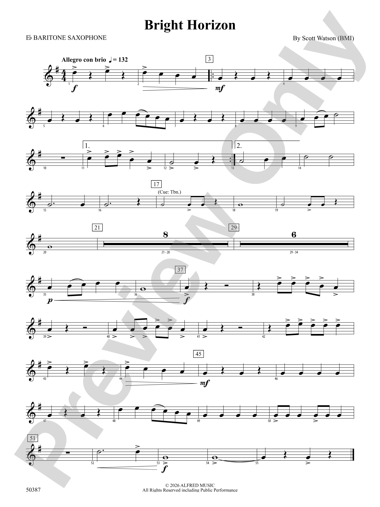 Bright Horizon: E-flat Baritone Saxophone