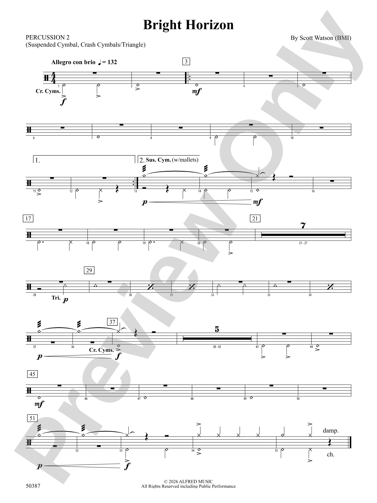 Bright Horizon: 2nd Percussion