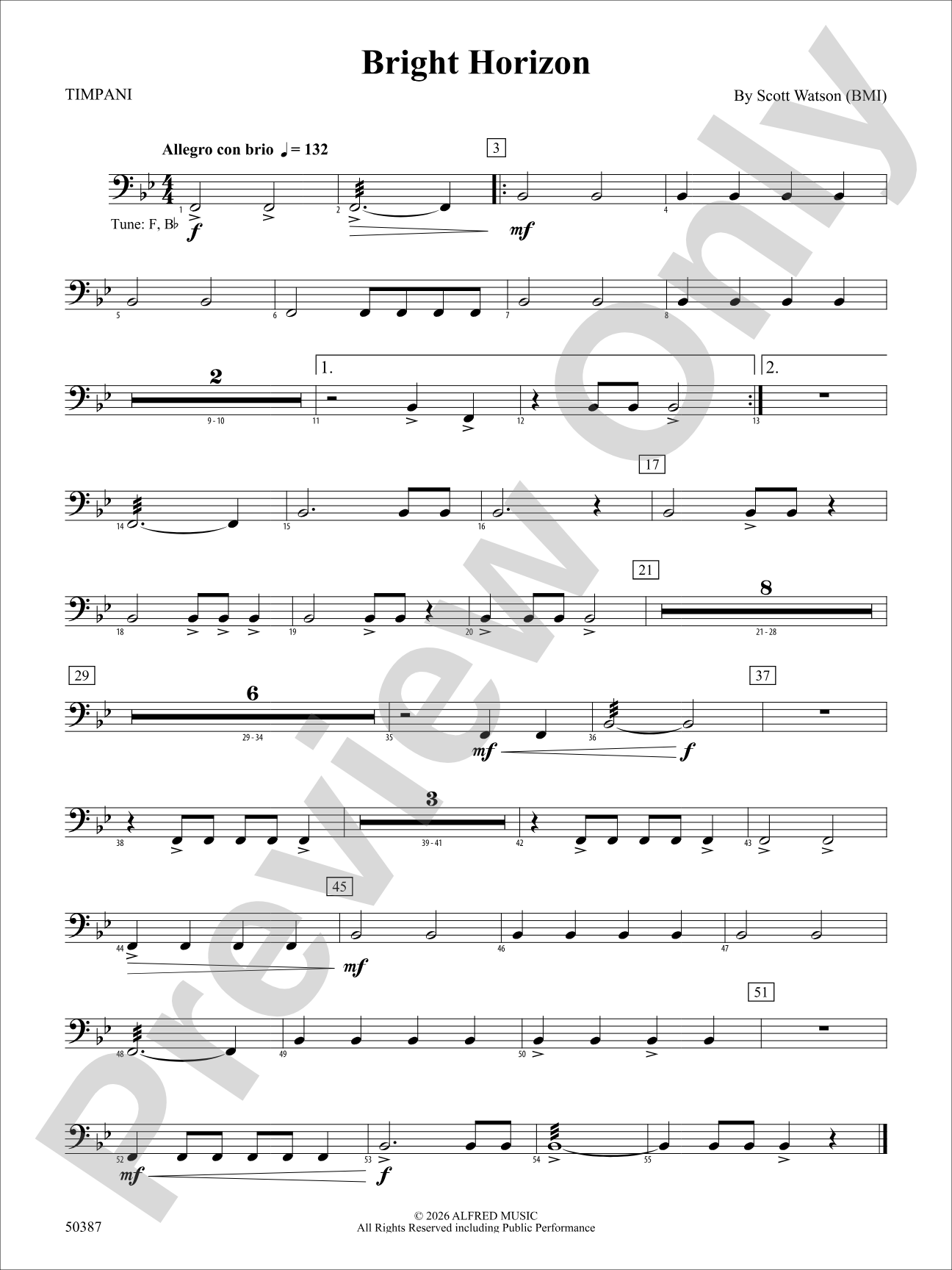 Bright Horizon: Timpani