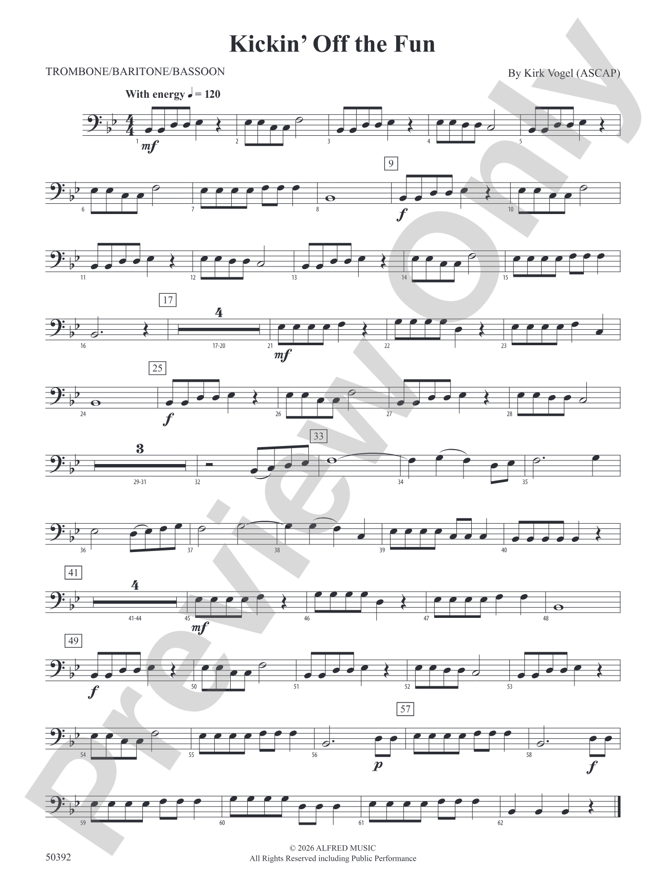 Kickin' Off the Fun: 1st Trombone