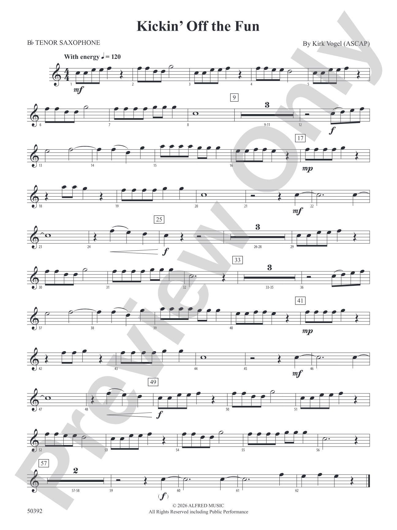 Kickin' Off the Fun: B-flat Tenor Saxophone