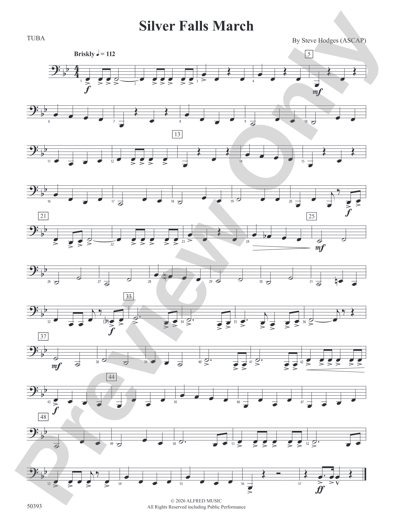 Silver Falls March: Tuba