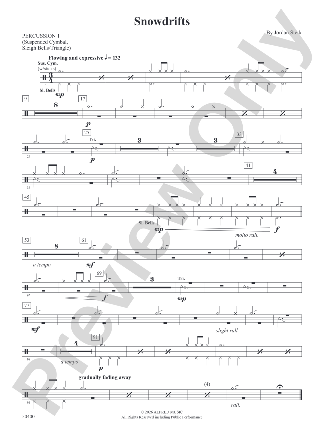 SNOWDRIFTS/YS: 1st Percussion