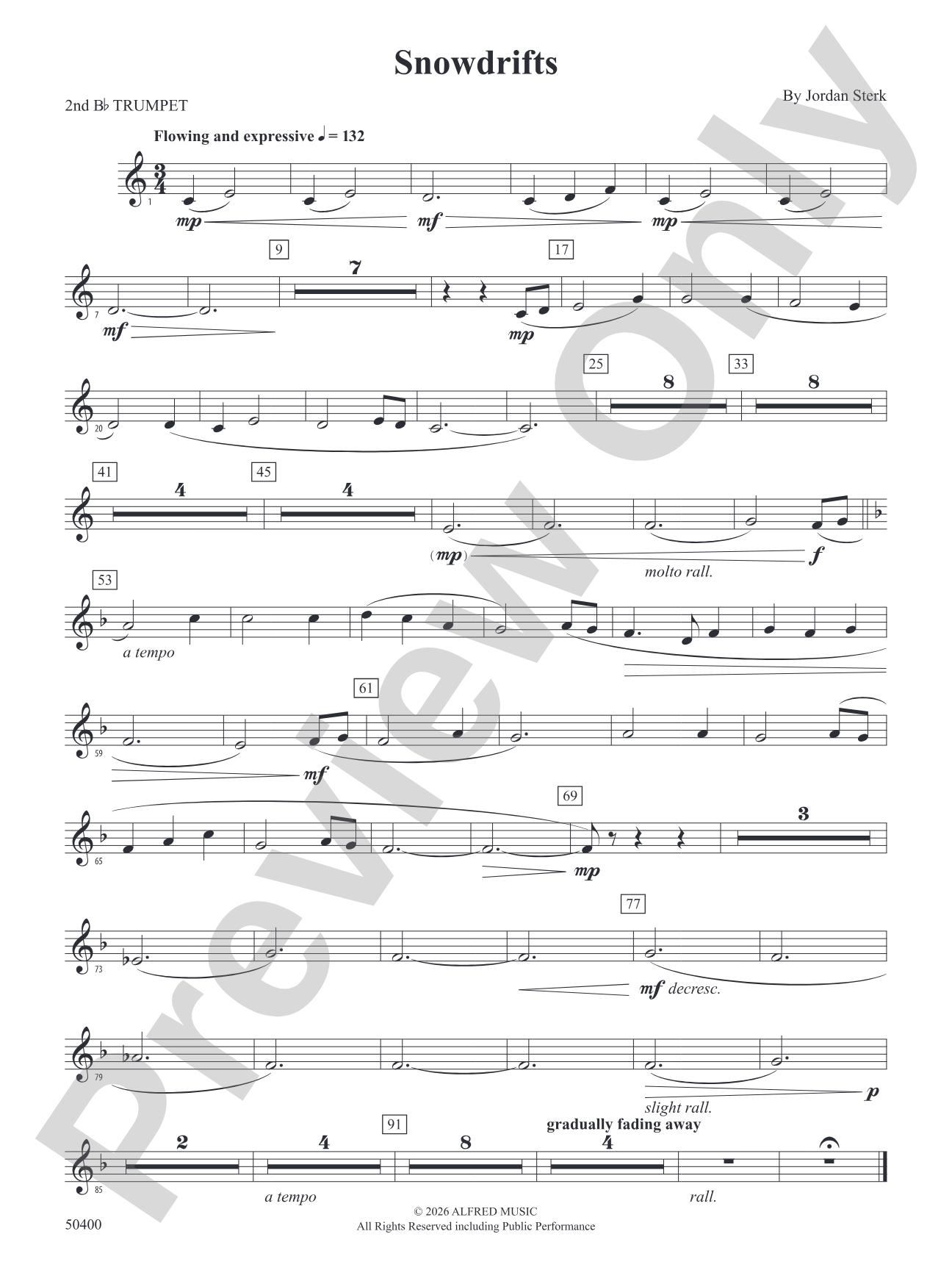 SNOWDRIFTS/YS: 2nd B-flat Trumpet