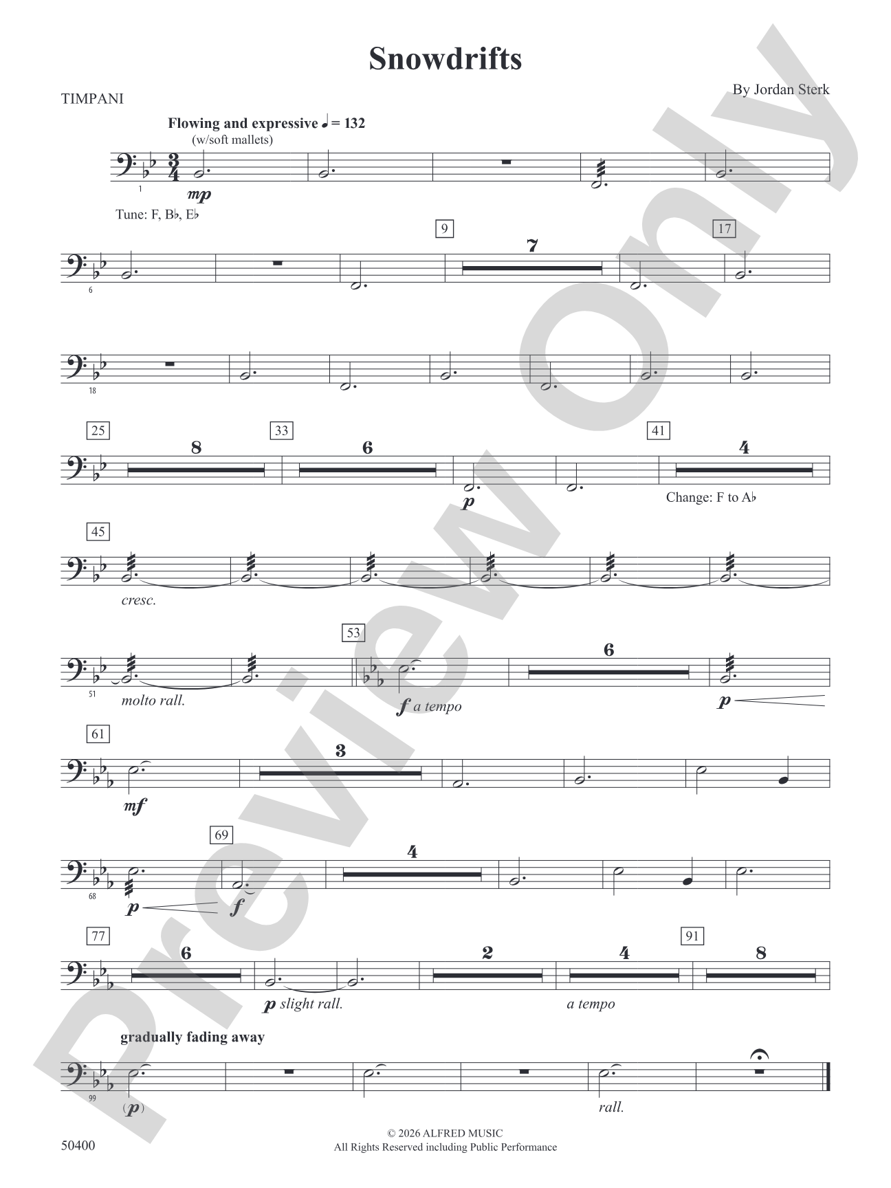 SNOWDRIFTS/YS: Timpani