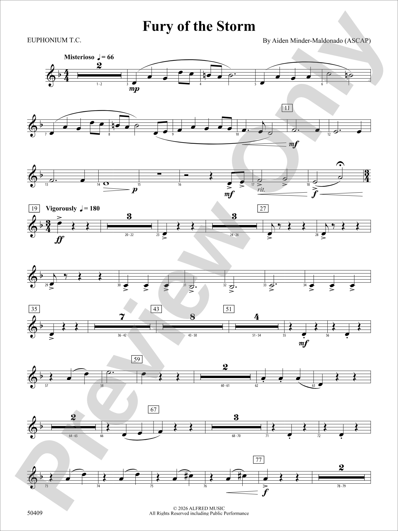 Fury of the Storm: Baritone T.C.