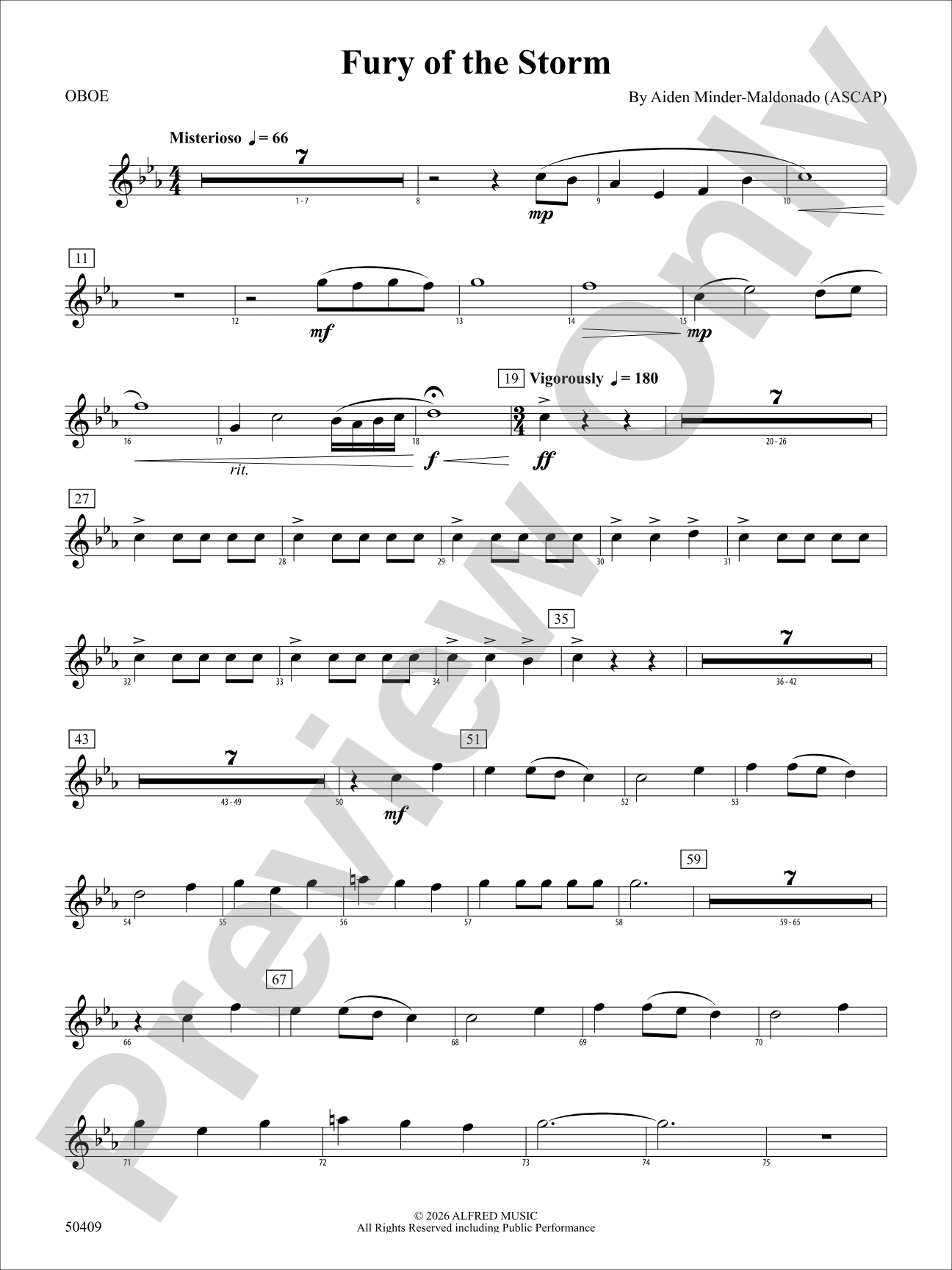 Fury of the Storm: Oboe