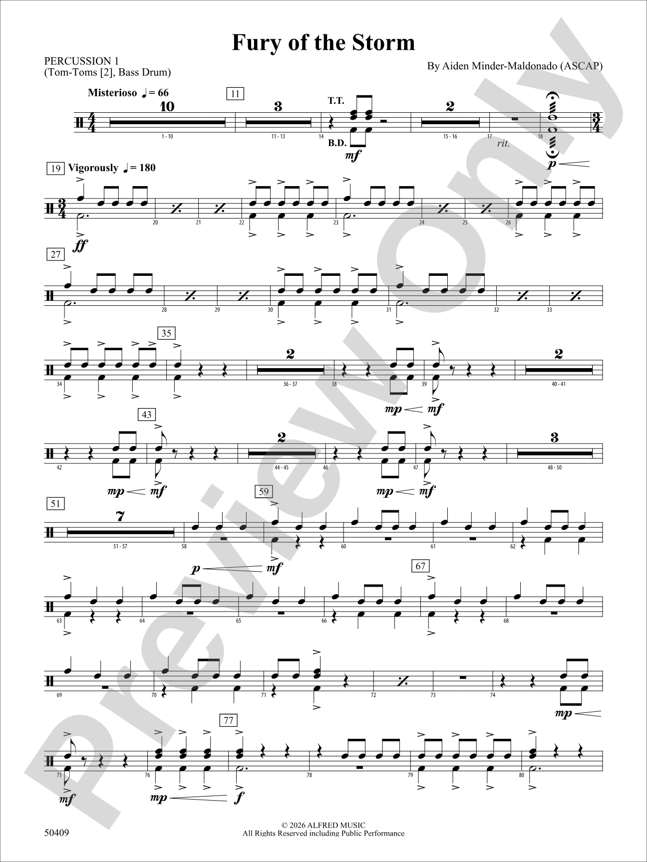Fury of the Storm: 1st Percussion