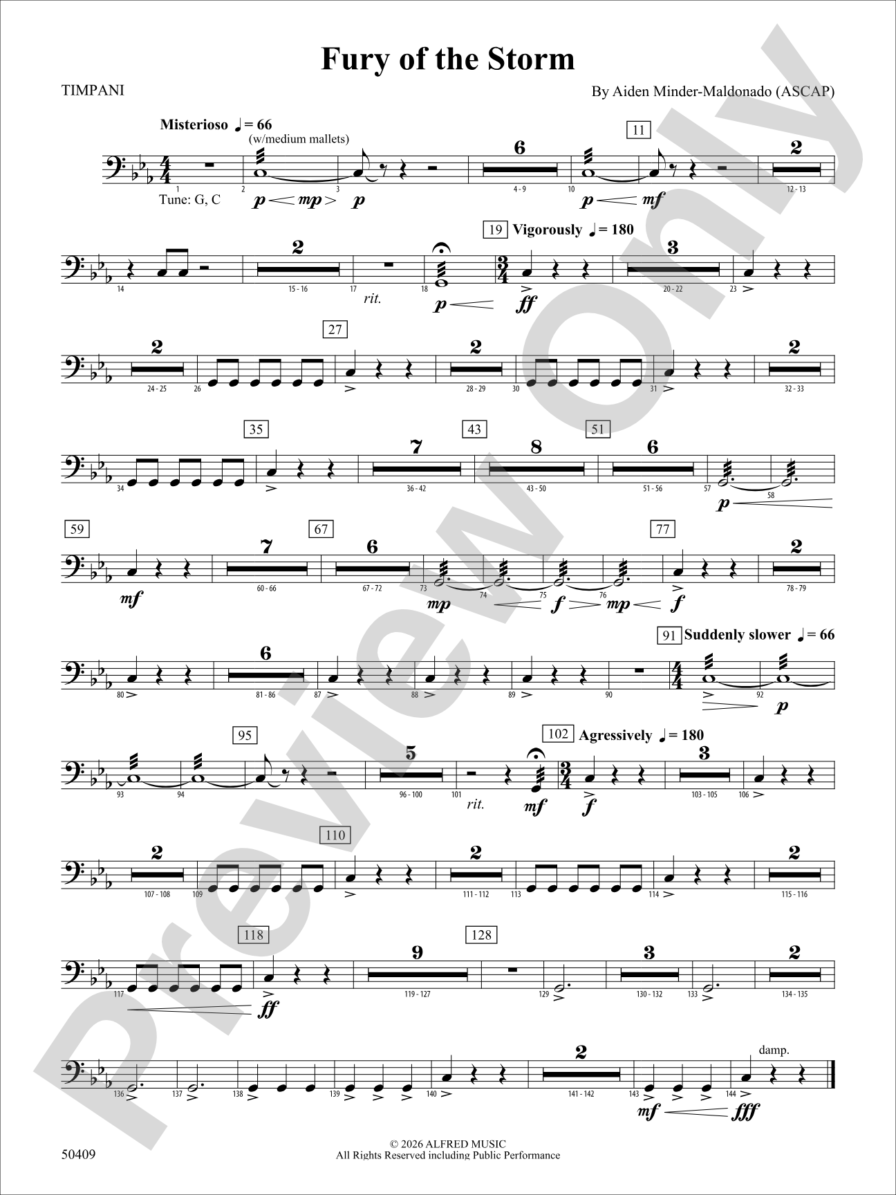 Fury of the Storm: Timpani